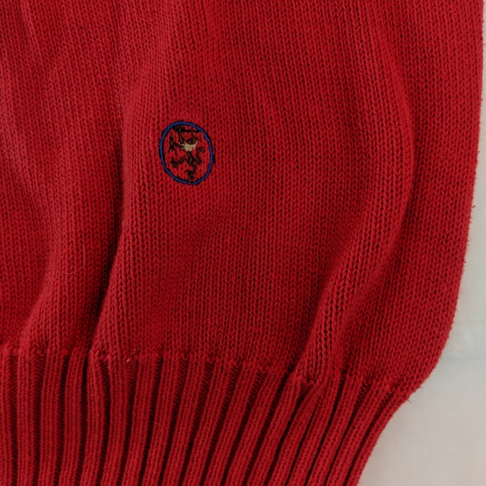Tommy Hilfiger Mens Sz Medium Sweater Crest Cotton - Picture 3 of 6